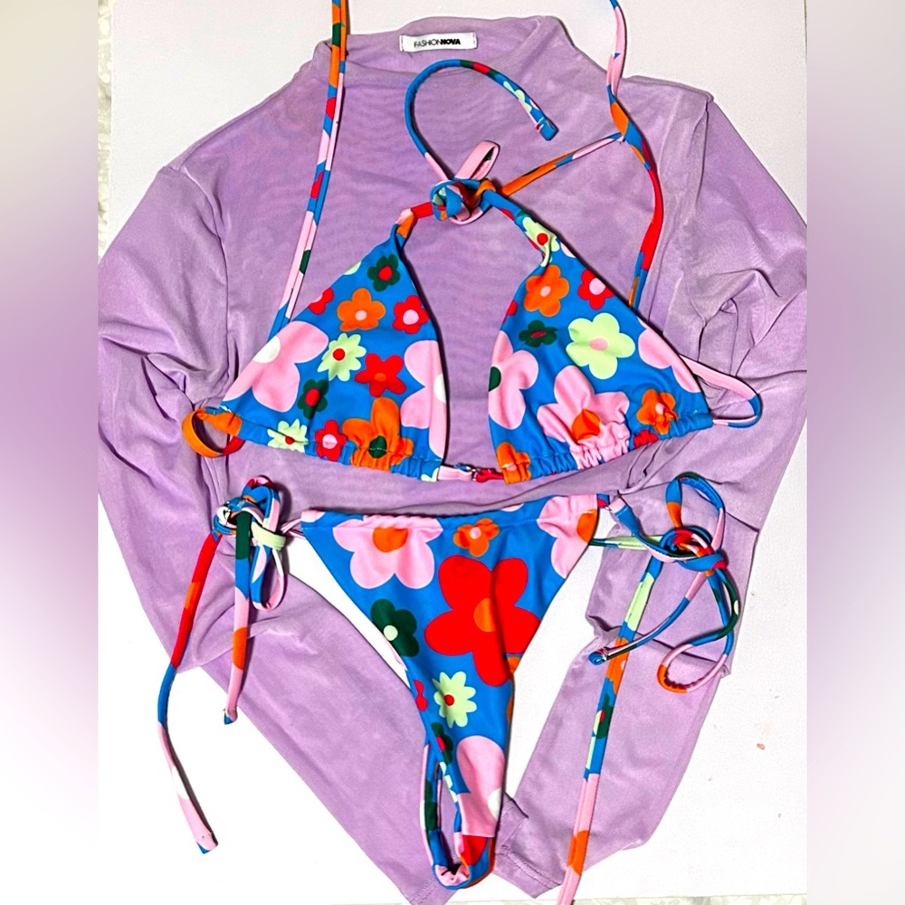 Fashion Nova bikini 3 piece set